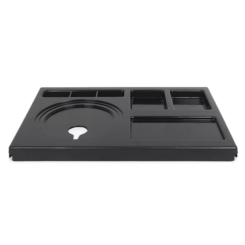 PAUL SONS Hospitality Kettle Tray Made of ABS Plastic Square Size: 16.5"x12"x1.5" Black (Pack of 2Pc) - Image 5