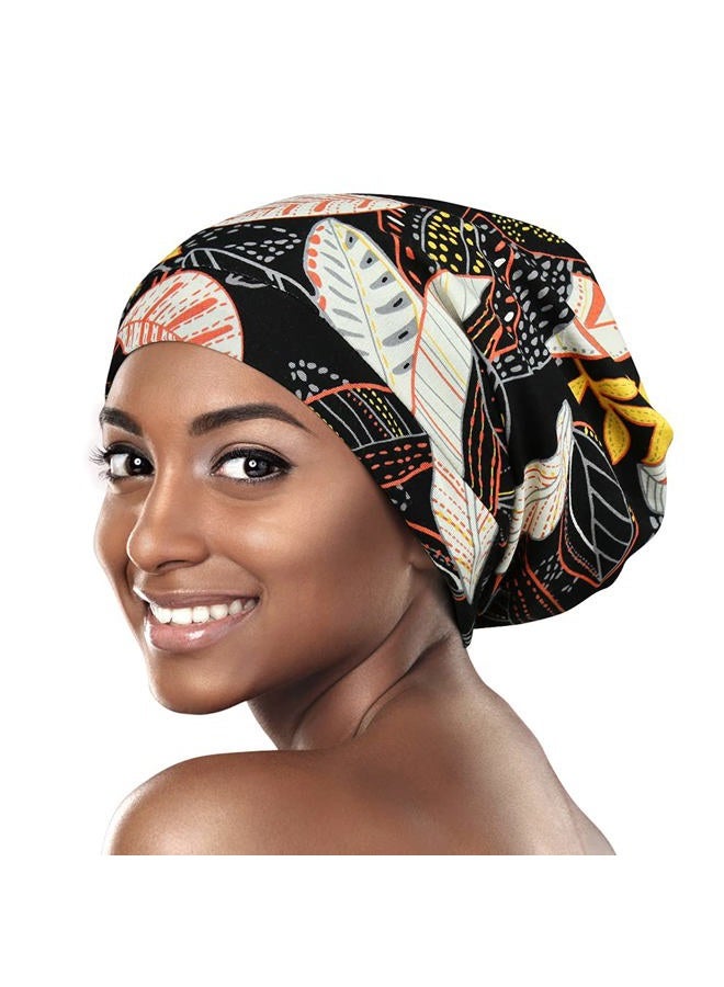 Alnorm Satin Lined Bonnet Silky Hair Wrap Large Sleep Cap Adjustable for Men and Women - Image 2
