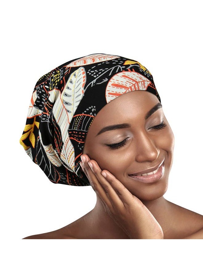 Alnorm Satin Lined Bonnet Silky Hair Wrap Large Sleep Cap Adjustable for Men and Women - Image 3