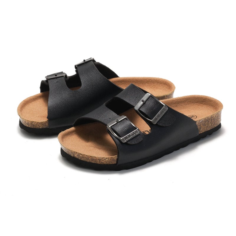 2025 Ruizu Fashion Children'S Cork Slippers Boys' One-Word Sandals And Slippers Trendy Girls' Beach Shoes - Image 3