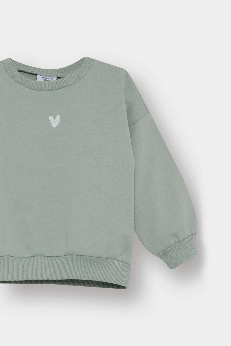 Defacto Regular Fit Crew Neck Sweatshirt
