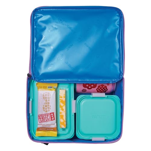 PackIt Freezable Classic Lunch Box, Lavender, Built with ECOFREEZE Technology, Fully Freezable, Collapsible, Reusable, With Zip Front Pocket and Buckle Handle, Designed for Fresh Lunch On the Go - Image 5