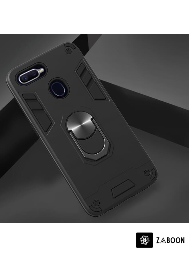 Zaboon Protective Case Cover For OPPO F9 & F9 Pro 2 in 1 Armour Series PC + TPU Protective Case with Ring Holder - Image 2