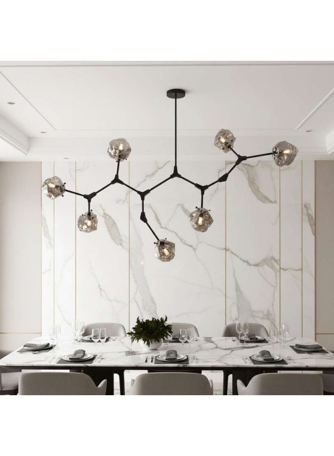 Pan Home Rubix 7-Light Pendant Lamp - Black - Image 1
