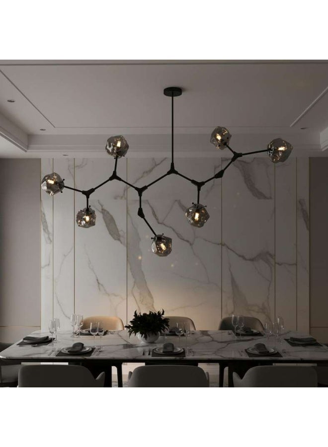 Pan Home Rubix 7-Light Pendant Lamp - Black - Image 2