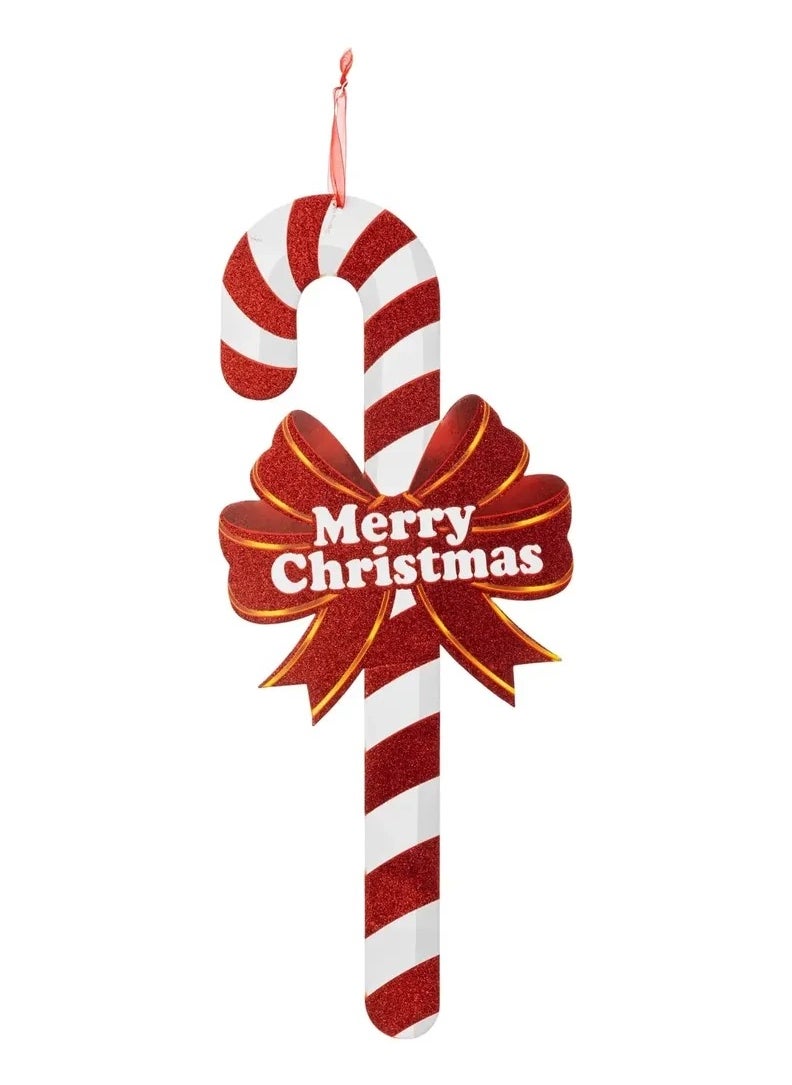 atmosphera - Atmosphera Candy Cane Tree Ornament (24 x 0.4 x 56 cm) - Image 1
