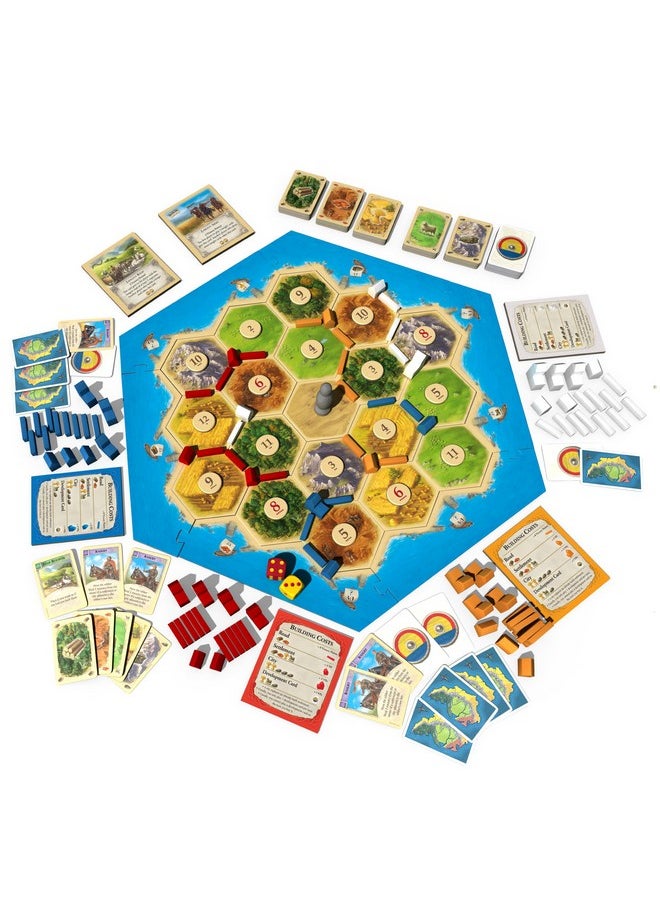 Catan - Catan Board Game (Base Game) Family Board Game Board Game For Adults And Family Adventure Board Game Ages 10+ For 3 To 4 Players Average Playtime 60 Minutes Made By Catan Studio - Image 1