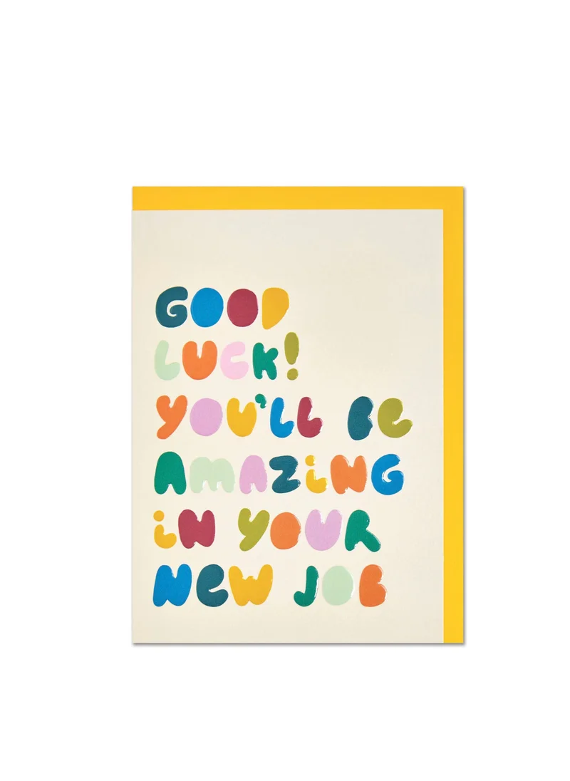 راسبيري بلوسوم Good luck! You'll be Amazing at Your New Job Greeting Card