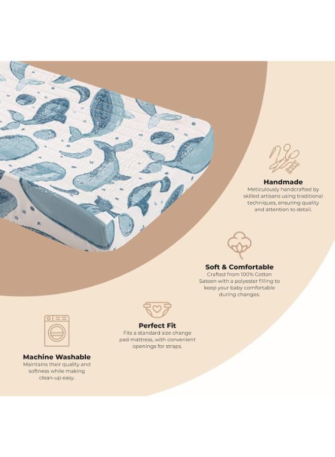 كرين بيبي غطاء مرتبة تغيير كاسبيان مبطن - Image 5