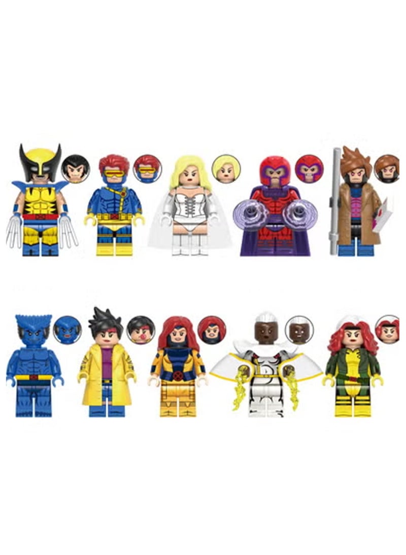 G 10-Piece Superhero Series Building Blocks Minifigures Toys Suitable For Boys Gifts Bag Pack - Image 2