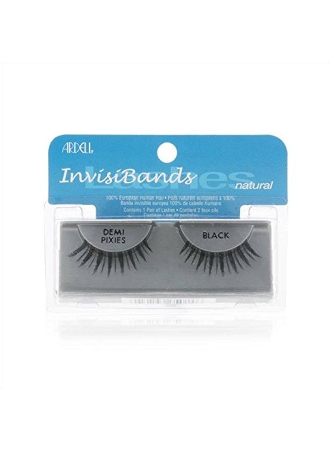 ARDELL Invisiband Lashes, Demi Pixies Black, 1 Pair