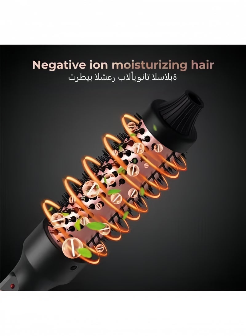 ZONBON Thermal Brush, 32mm Heated Curling Brush for Perfect straight hair & Voluminous Curls - Dual Voltage, 30s Fast Heating, Ceramic Tourmaline Ionic Technology - Image 4