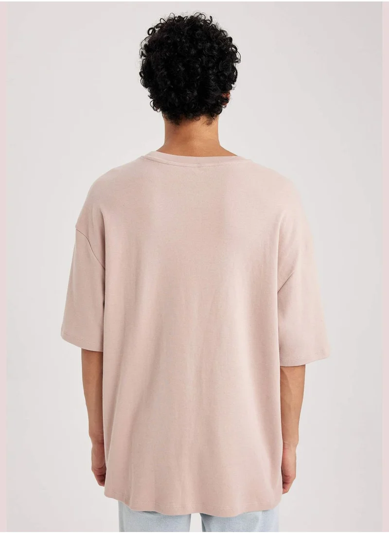 DeFacto Short Sleeve Oversize Fit Crew Neck T-Shirt