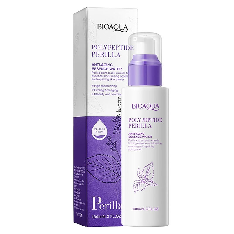 BIOAQUA Polypeptide Perilla Extract Anti-Aging Face Essence Facial Water Anti-Wrinkle Firming Essence Soothing Repair Skincare 130ml/4.3fl.oz - Image 1