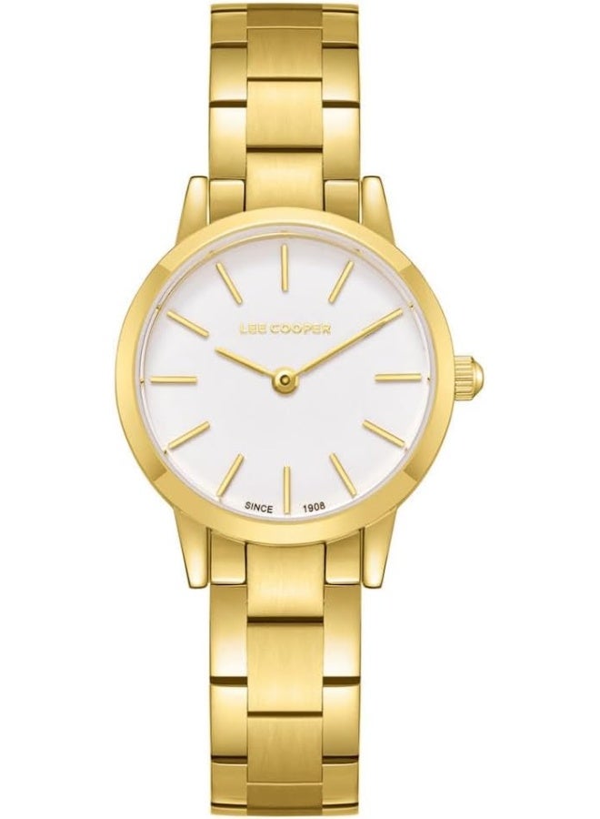 لي كوبر ساعة لي كوبر نسائية بعقارب وميناء من عرق اللؤلؤ - Image 1