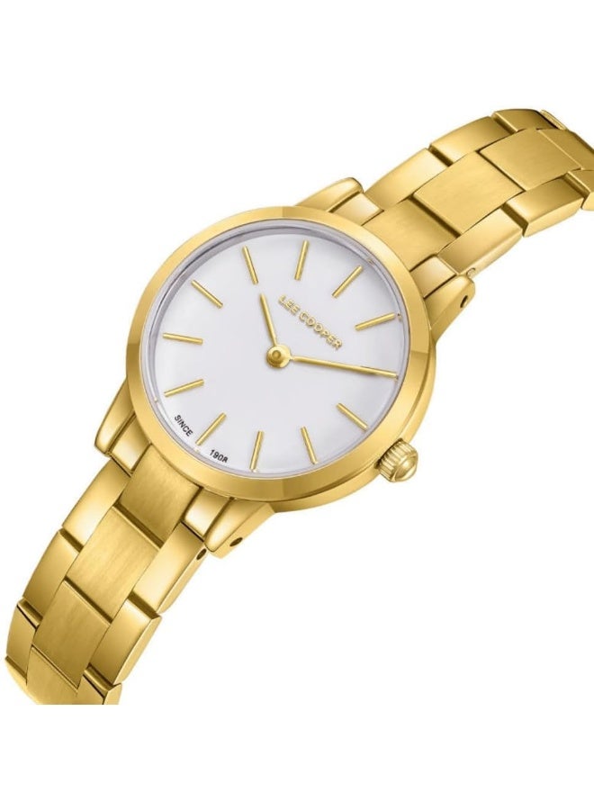 لي كوبر ساعة لي كوبر نسائية بعقارب وميناء من عرق اللؤلؤ - Image 2