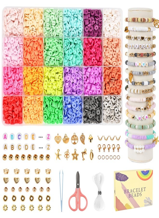 KRIVTEJ Plastic 6600Pcs Bracelet Making Kit for Girls, Jewellery Making Kit for Kids DIY Dead Set Making, Toys for Girls Age 6-12 Years Old, Multicolor - Image 1