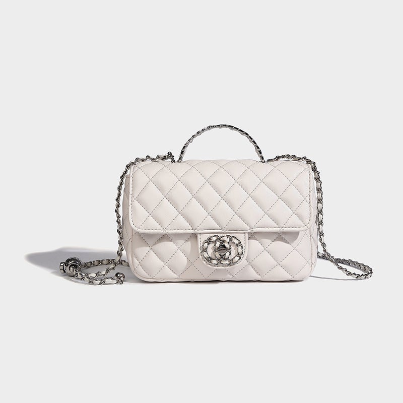 2025 Niche High-End Rhombic Chain Portable Shoulder Crossbody Small Square Bag Fashion Women'S Bag - Image 1