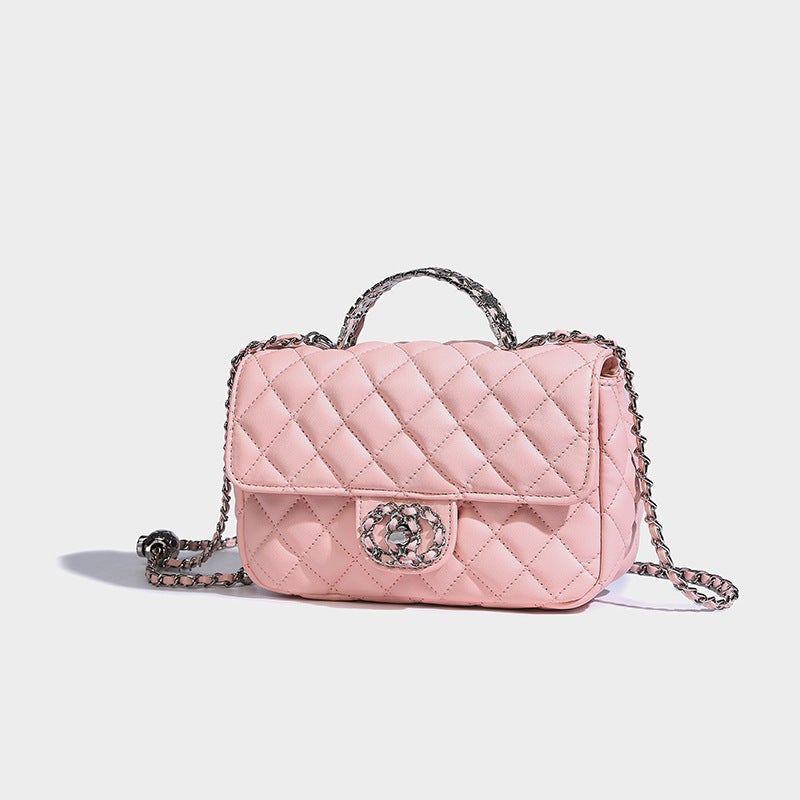 2025 Niche High-End Rhombic Chain Portable Shoulder Crossbody Small Square Bag Fashion Women'S Bag - Image 4