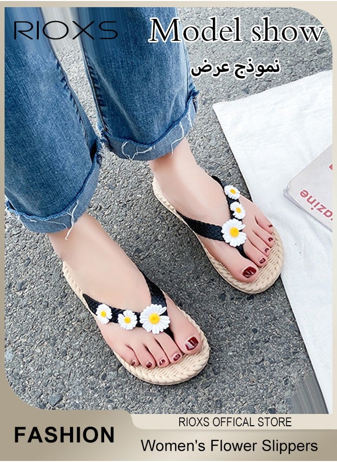 ريوكس شبشب فليب فلوب نسائي صنادل مسطحة غير قابلة للانزلاق للاستخدام الداخلي أو الخارجي  - Image 5