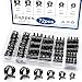 Eoppen 72Pcs Spring Hose Clamps Fuel Line Silicone Vacuum Hose Low Pressure Air Clamps Sleeving Automotive Replacement Fastener Assortment Kit 6 Sizes 7mm 10mm 11mm 14mm 16mm 18mm Black - Image 2
