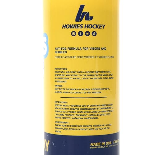 Howies Anti-Fog Visor Spray – Fog-Free Vision for Hockey, Football & Sports Goggles – 4oz Clear Lens Cleaner for Helmets, Masks & Shields – Safe, Streak-Free Formula Made in USA - Image 2