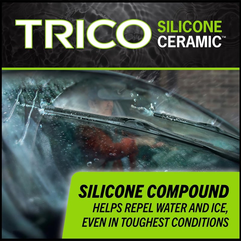 Trico Silicone Ceramic 18 Inch Automotive Replacement Windshield Wiper Blade - Image 3