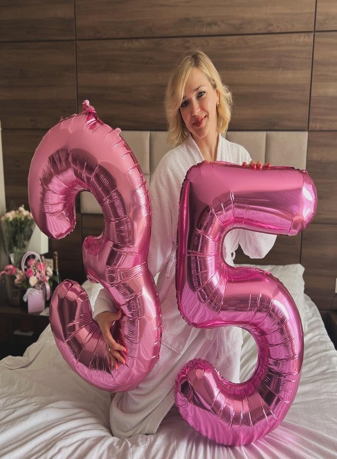 IWERP Pink 6 Balloon, Number Balloons 40 Inch, 6th Balloons for Birthday Decorations, Pink Party Supplies 6 Birthday Balloon, Number 6 Balloon - Image 3
