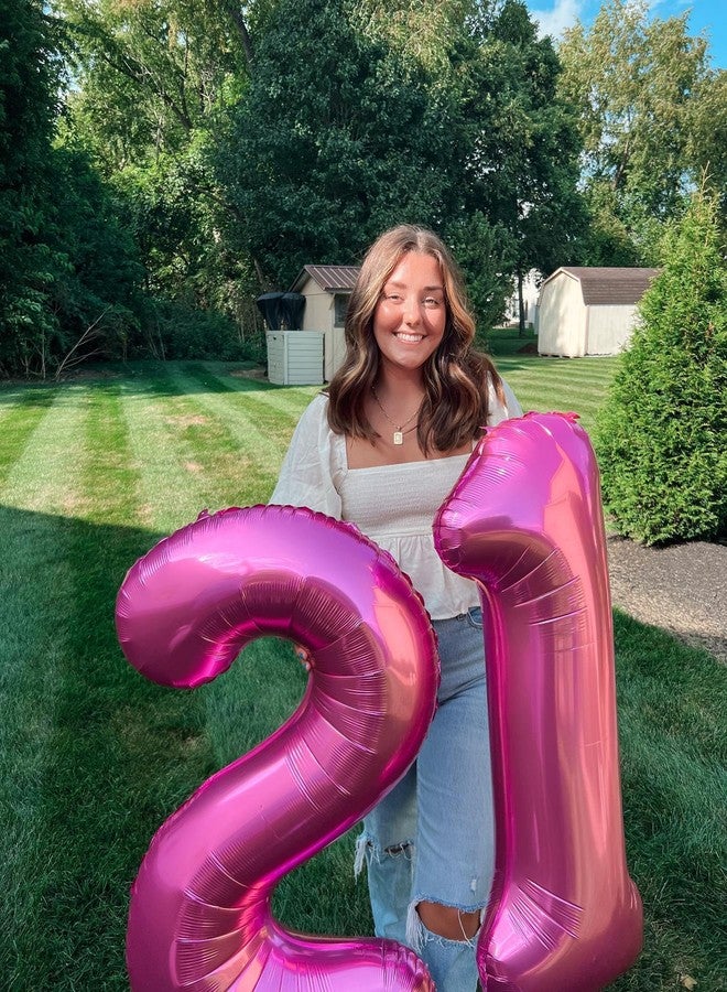 IWERP Pink 6 Balloon, Number Balloons 40 Inch, 6th Balloons for Birthday Decorations, Pink Party Supplies 6 Birthday Balloon, Number 6 Balloon - Image 4
