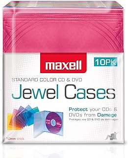 Maxell Maxell 190072 CD Jewel Cases in Assorted Colors, Easy Organization, 10 PK - Image 1