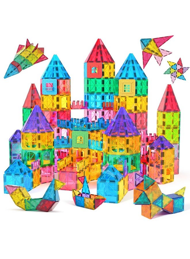 Jasonwell Jasonwell Magnetic Tiles Kids Magnetic Blocks Building Sets 3D Magnet Tile Building Blocks Toy Construction Educational STEM Toys Gifts for Toddlers Boys Girls 3 4 5 6 7 8 9 10 + Year Old  - Image 1