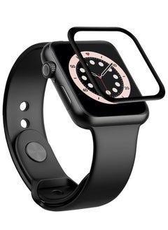 TWEGGON 2pc Pack Apple Watch SE3/SE2/SE 40mm Screen Protector, Full Cover 3D Screen Protector for Apple Watch SE3/SE2/SE/6/5/4 40MM Black/Clear  - Image 1