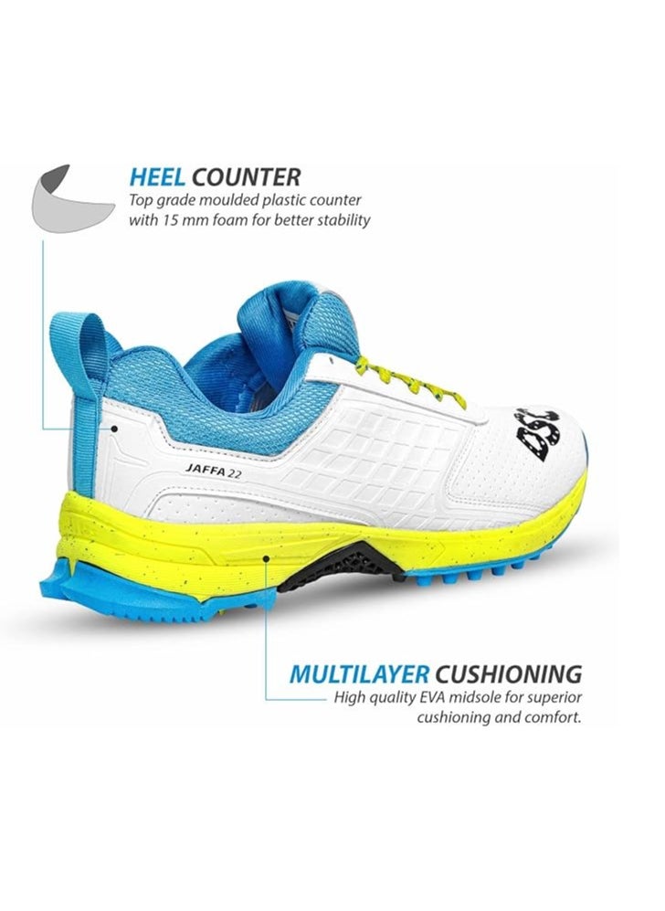 DSC - Jaffa 22 Cricket Shoes| Size: 5UK/6US/39EU | For Mens & Boys | Material: Mesh | Breathable Mesh | Non-Slip Sole for Improved Durability for Stability - Image 1