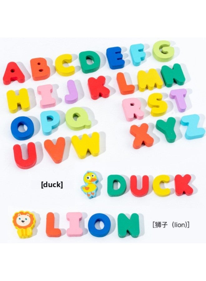 لغز خشبي تسعة في واحد لوح لوغاريتمي رقمي لصيد الأسماك لعبة مطابقة للحيوانات لغز خشبي للأطفال P.1 لعبة - اللون: تسعة في واحد أخضر - Image 4