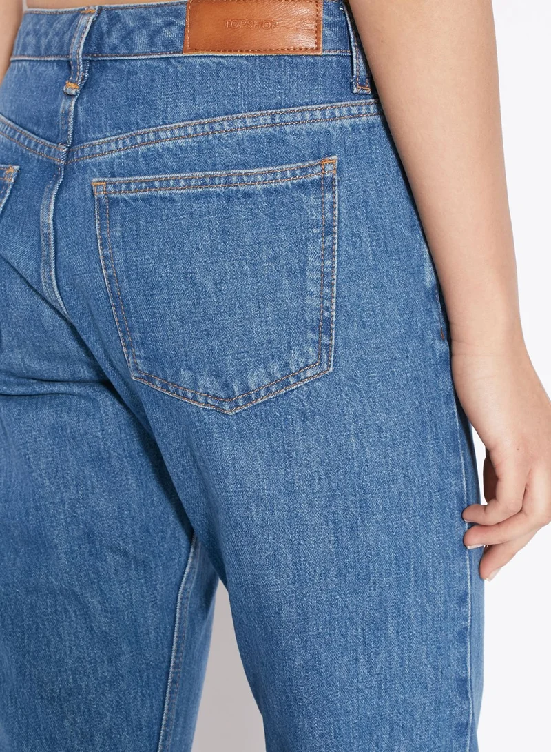 Topshop Petite PETITE MOTO Straight Jeans