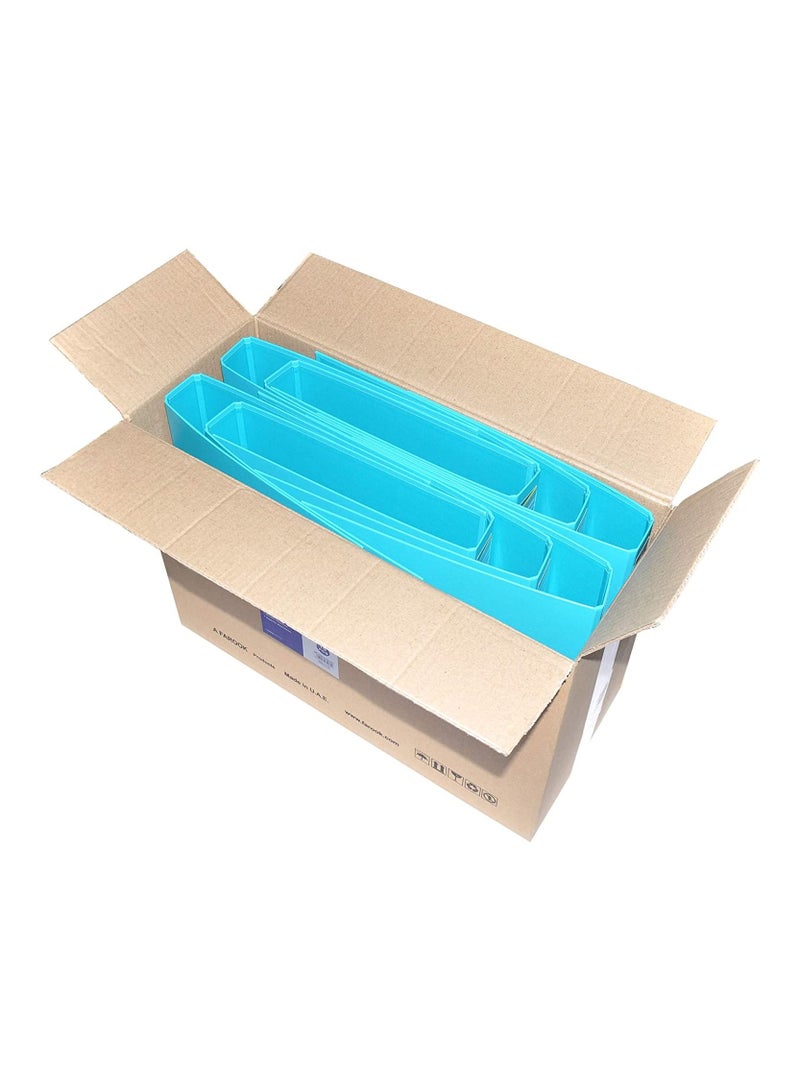 FIS PACK OF 10 PP LEVER ARCH FILE, 4CM, F/S SIZE, LIGHT BLUE, PP ORIGIN GERMANY - FSBF4PLBLFN10 - Image 4