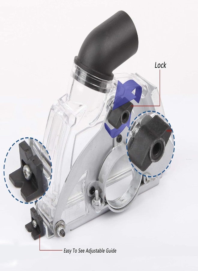 HERZO Cutting Dust Shroud for 5 inch and 4-1/2 inch Angle Grinder - Image 5