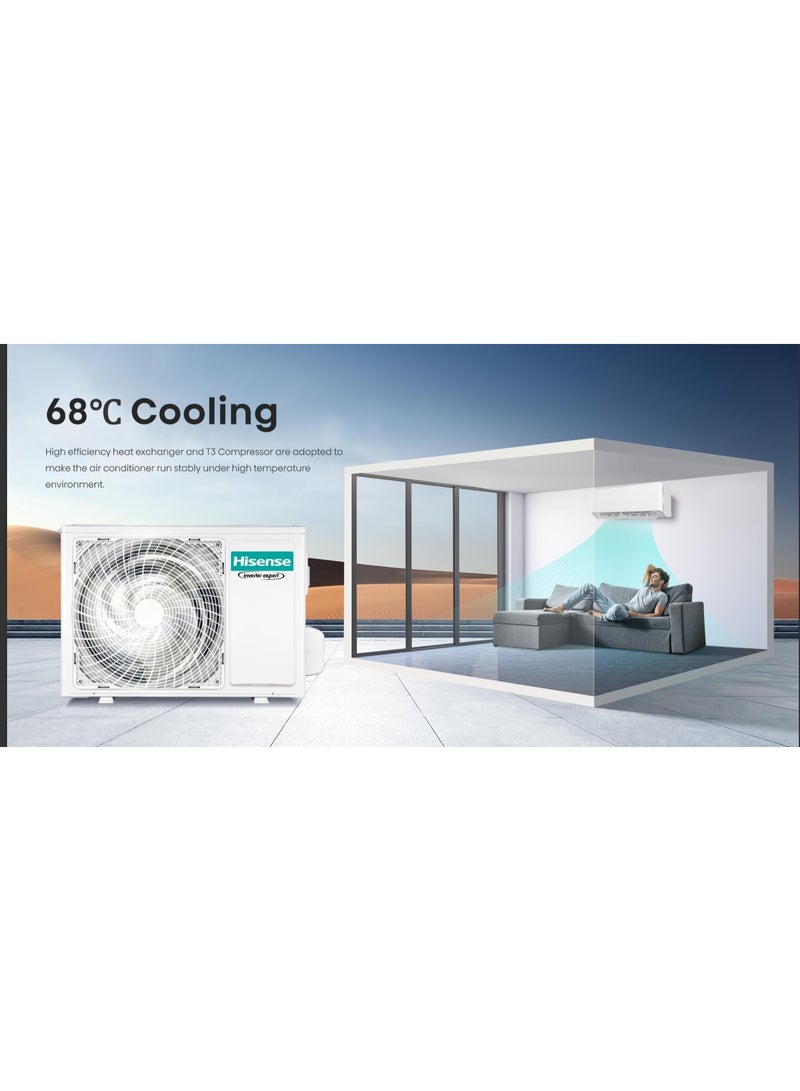 Hisense 24000 BTU Cold Air Conditioner, Inverter Tech, Wifi, Self Auto Clean SUV24CBN25 Premium Black - Image 5