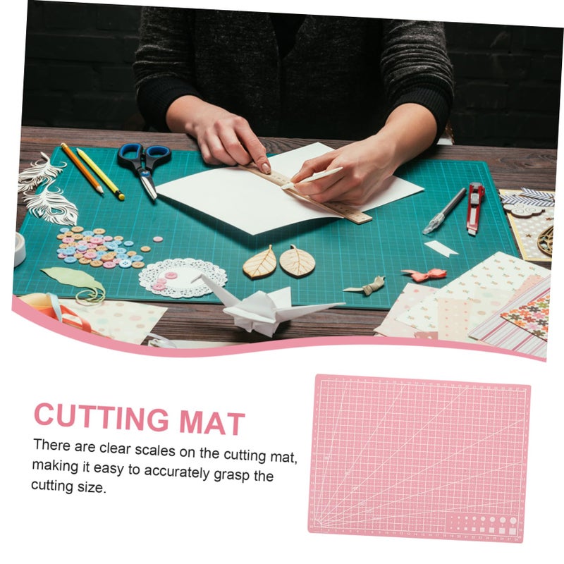 Double Sided Self Healing Cutting Mat 60x45cm Green For Crafting Sewing And DIY - Image 4