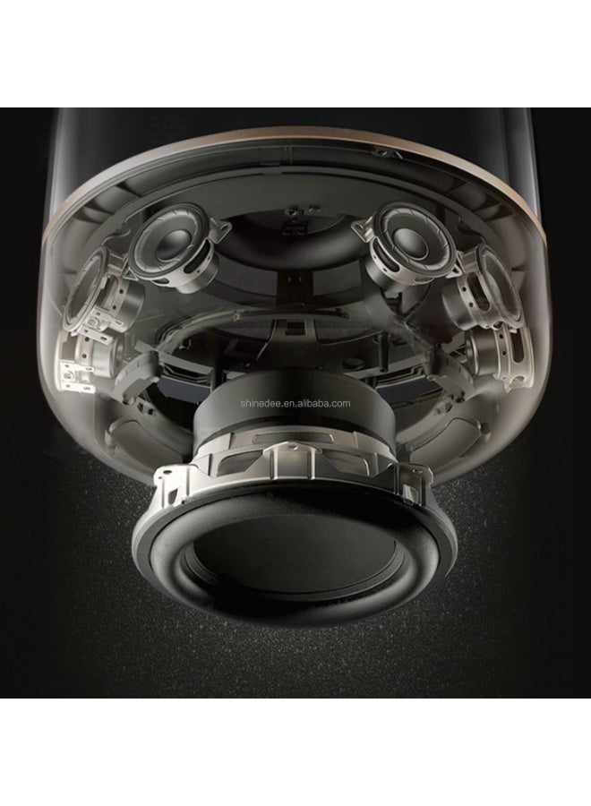 Household Goods Karaoke Wireless 360 Degrees Led Lights Powerful Sound Bt 5.3 Portable Deep Bass Colorful Speakers - Image 4