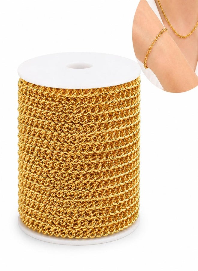 Kumudam Chain Extenders for Necklace, Bracelet, and Anklet, Stainless Steel, Gold and Silver, DIY Jewellery Making (5 Meters) - Image 1