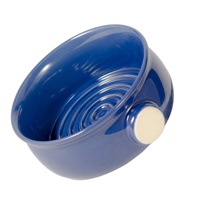 Grandslam Shaving Soap Bowl for Men, Wide Mouth, Ceramic, Easier to Lather and Clean, Non-slip Handle, Handmade Pottery Cup for Soap and Cream - Image 5