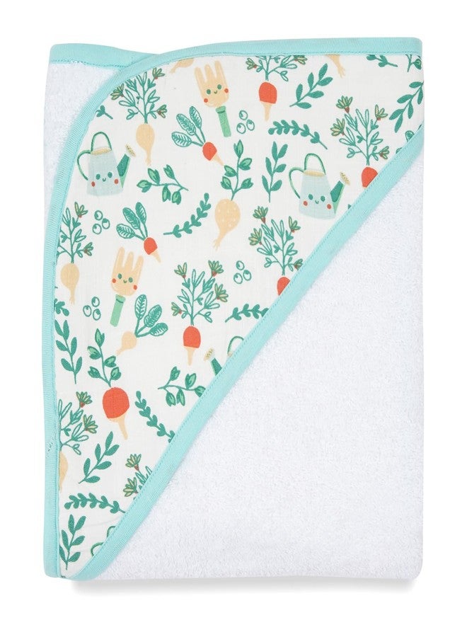 TIDY SLEEP Terry Baby Bath Towel - Ultra Soft, Highly Absorbent & Gentle on Delicate Skin Garden Delight - Image 1