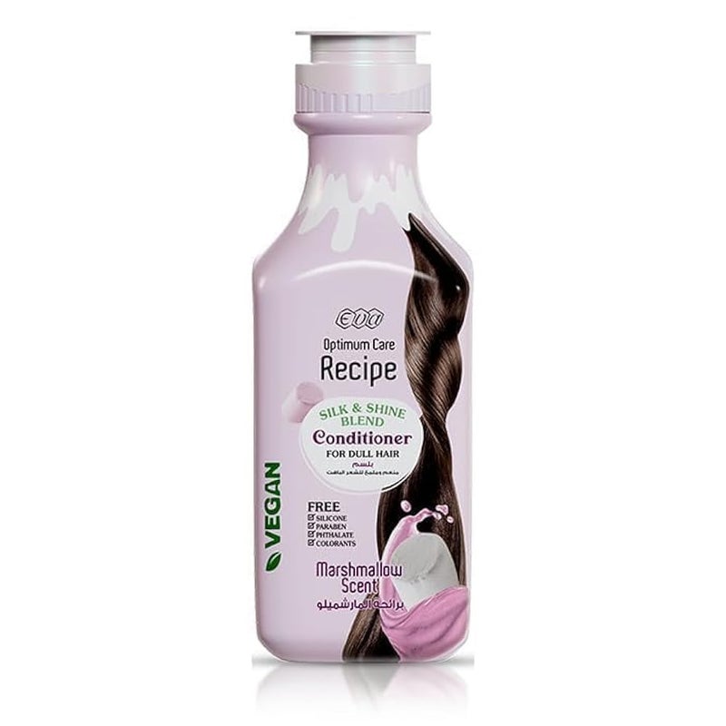 Eva Optimum Care Recipe Silk & Shine Blend Conditioner Marshmallow Scent 350 Ml
