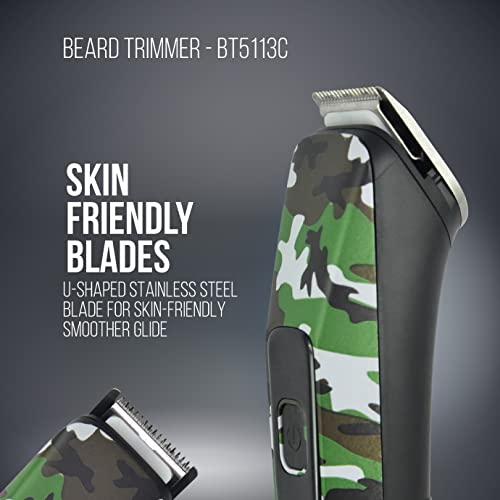 Havells Bt5113 Rechargeable Beard Trimmer,Super Fast Charge,Trimming Lengths Upto 13 Mm For Multiple Styles (Military) (Black&Green),Men - Image 5