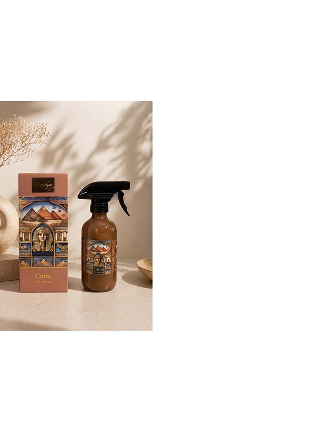 KAMAYA Room spray 200 ml from Skyline Collection with Cairo skyline decal on the glass bottle with spray. Frgarance noted citrus, floral and fruity with bergamot, rose, musk and Tonka. Perfect for gifting .Beautiful box with gift card inside - Image 2