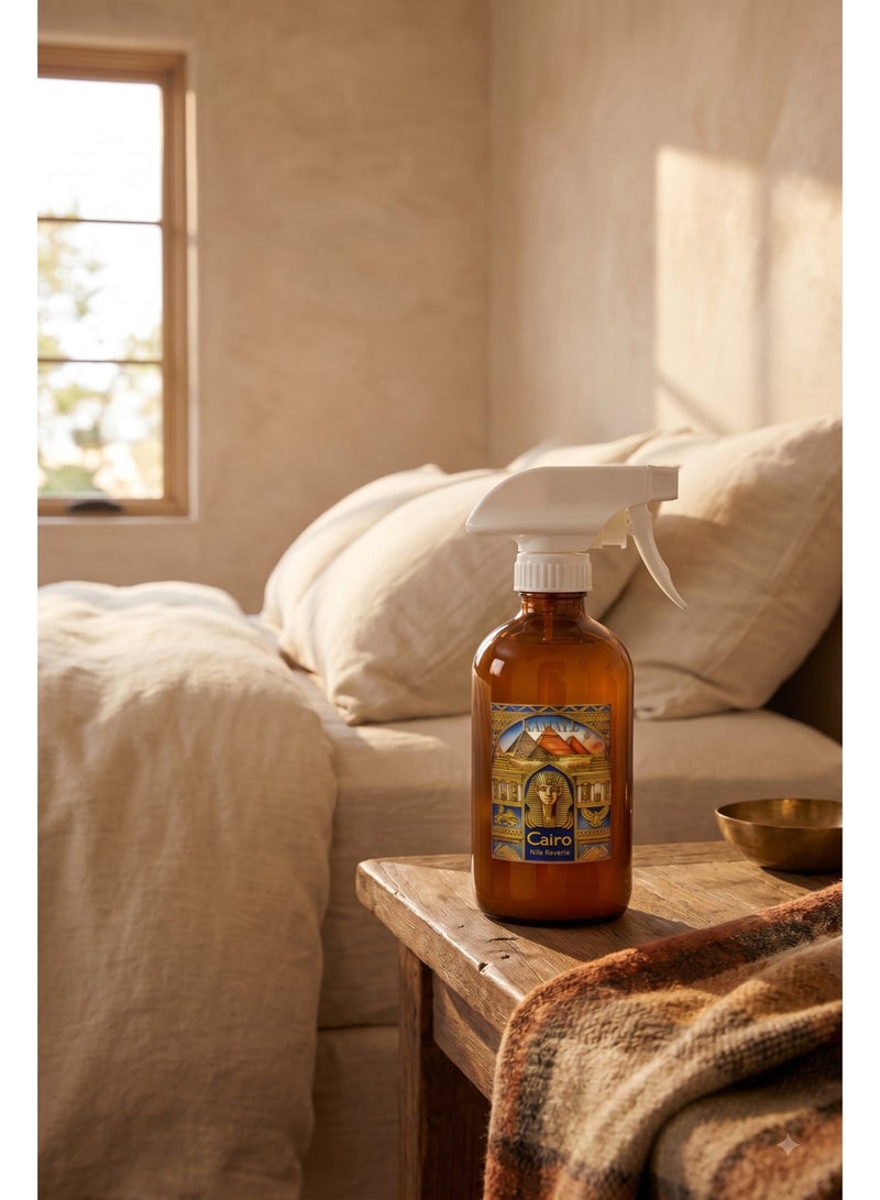 KAMAYA Skyline Collection Cairo Nile Reverie 200ml Room Spray | Cairo Skyline Spray Bottle - Image 1