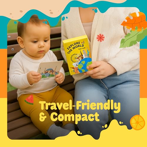 Busy Bubb - Explore The World Flash Cards for Kids | 36 Countries with Flags, Capitals, Currency, Language & Famous Monuments | Age 3-6 Years | Made in India | BIS Approved - Image 5