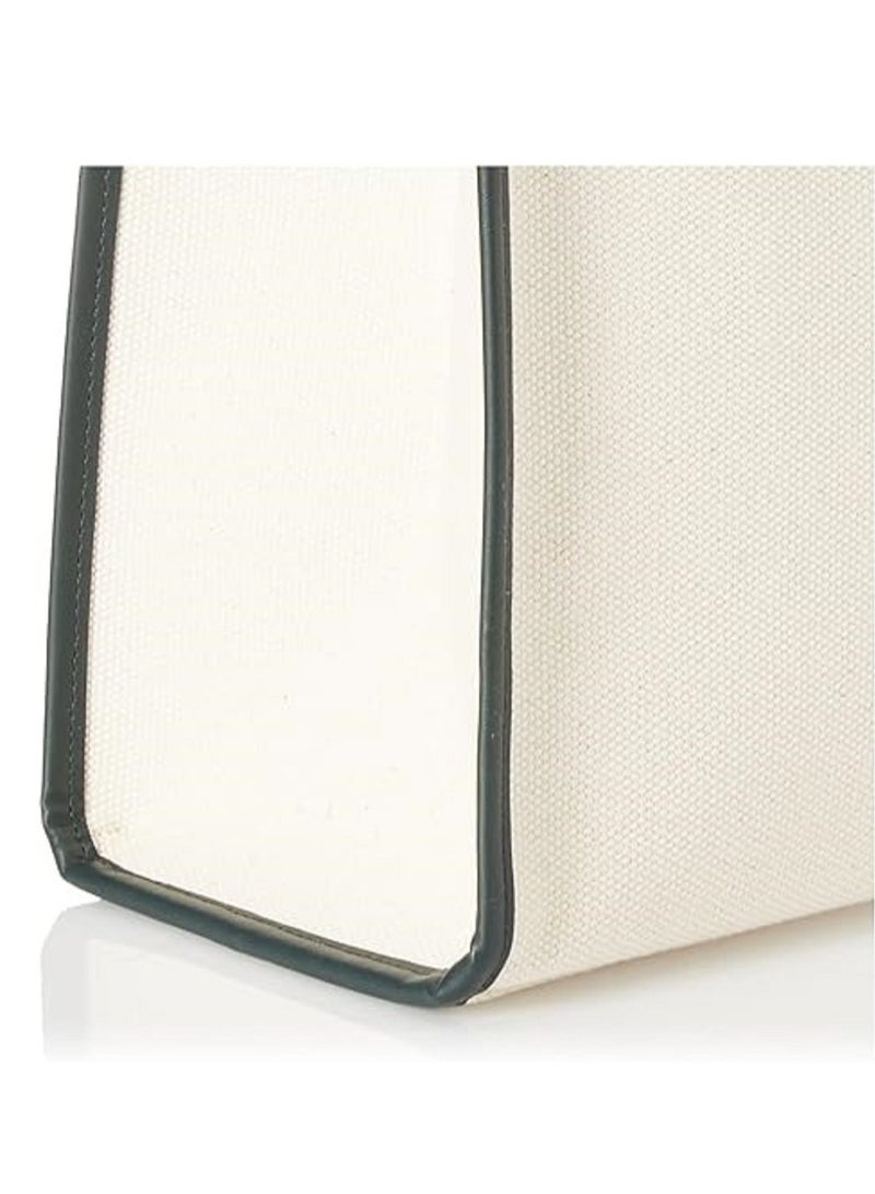 لاكوست حقيبة تسوق كبيرة من القماش الكتاني التراثي من لاكوست، فارين/سينوبل - Image 3