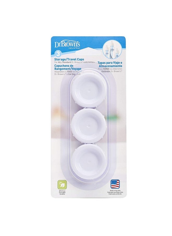 Dr. Brown's Dr. Brown's Natural Flow Wide Neck Storage Travel Caps Replacement, 6 Count  - Image 4